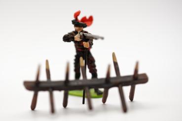 Wooden barrier/Spanish rider
