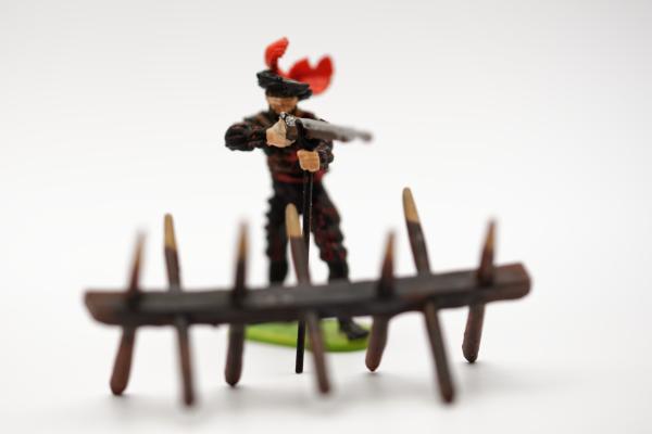 Wooden barrier/Spanish rider